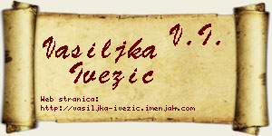 Vasiljka Ivezić vizit kartica